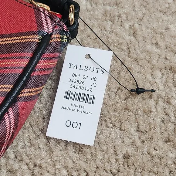 NWT Talbots Tartan Plaid wristlet - Picture 4 of 7